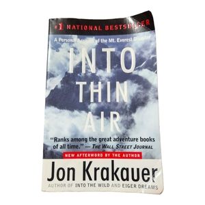 Into Thin Air by Jon Krakauer best-selling   non-fiction paperback book